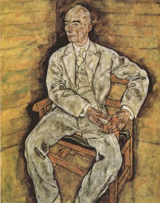 Egon Schiele Portrait of Victor Ritter von Bauer (mk12) France oil painting art